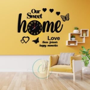 Our Sweet Home 3D Artistic Wall Clock